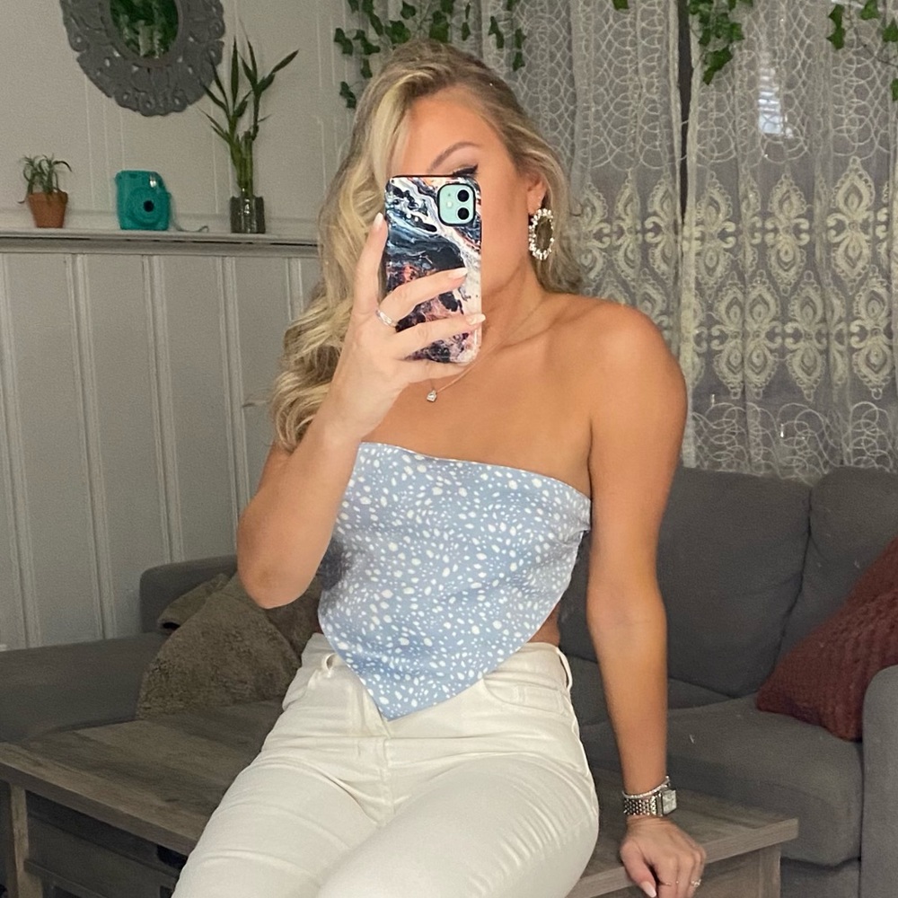 Polka Dot Bandana Top